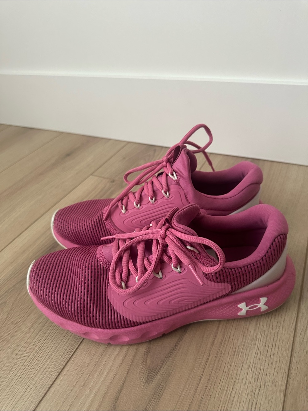 Under Armour Charged Vantage 2 Pink Running Shoes Size 9.5